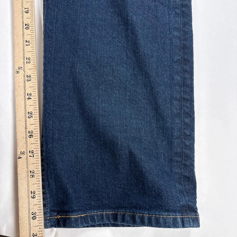 Levis Mens Jeans 36x30 Blue 514 Straight Fit Dark Wash Denim Stretch